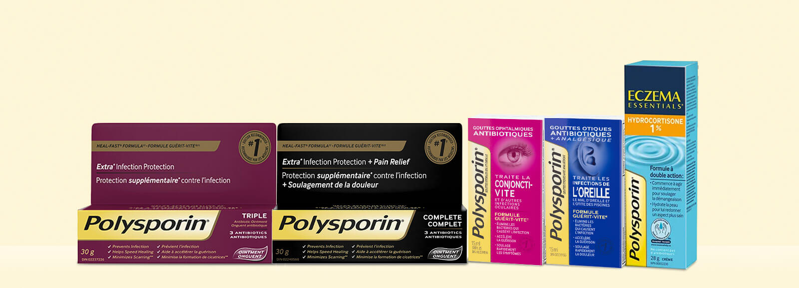 gamme de produits polysporin