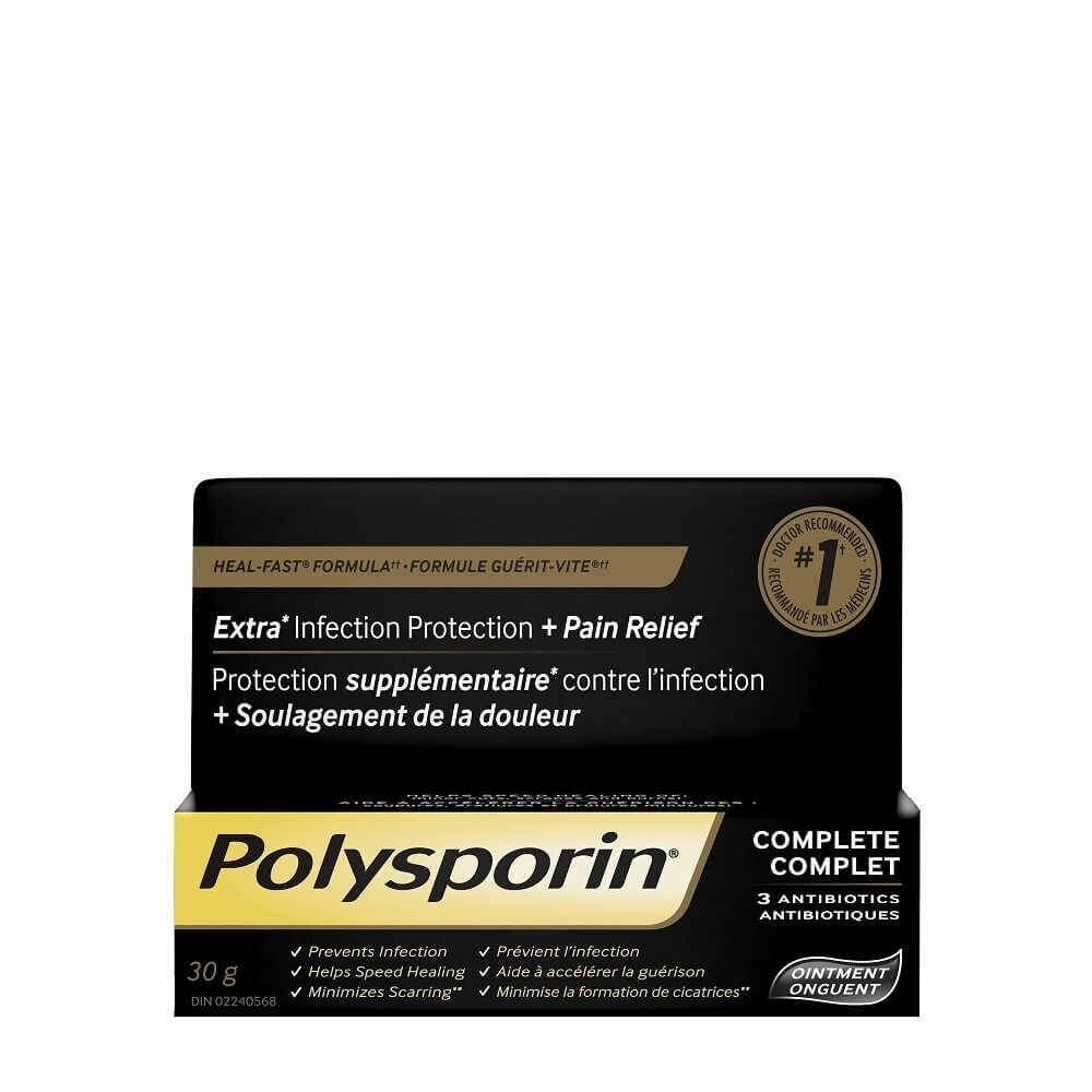 boîte d'onguent polysporin complet